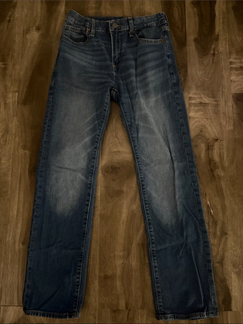 Old Navy Dark Blue Kids Straight Leg Jeans